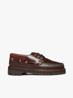 G.H.BASS 1876 Camp Moc Leather & Suede Brown
