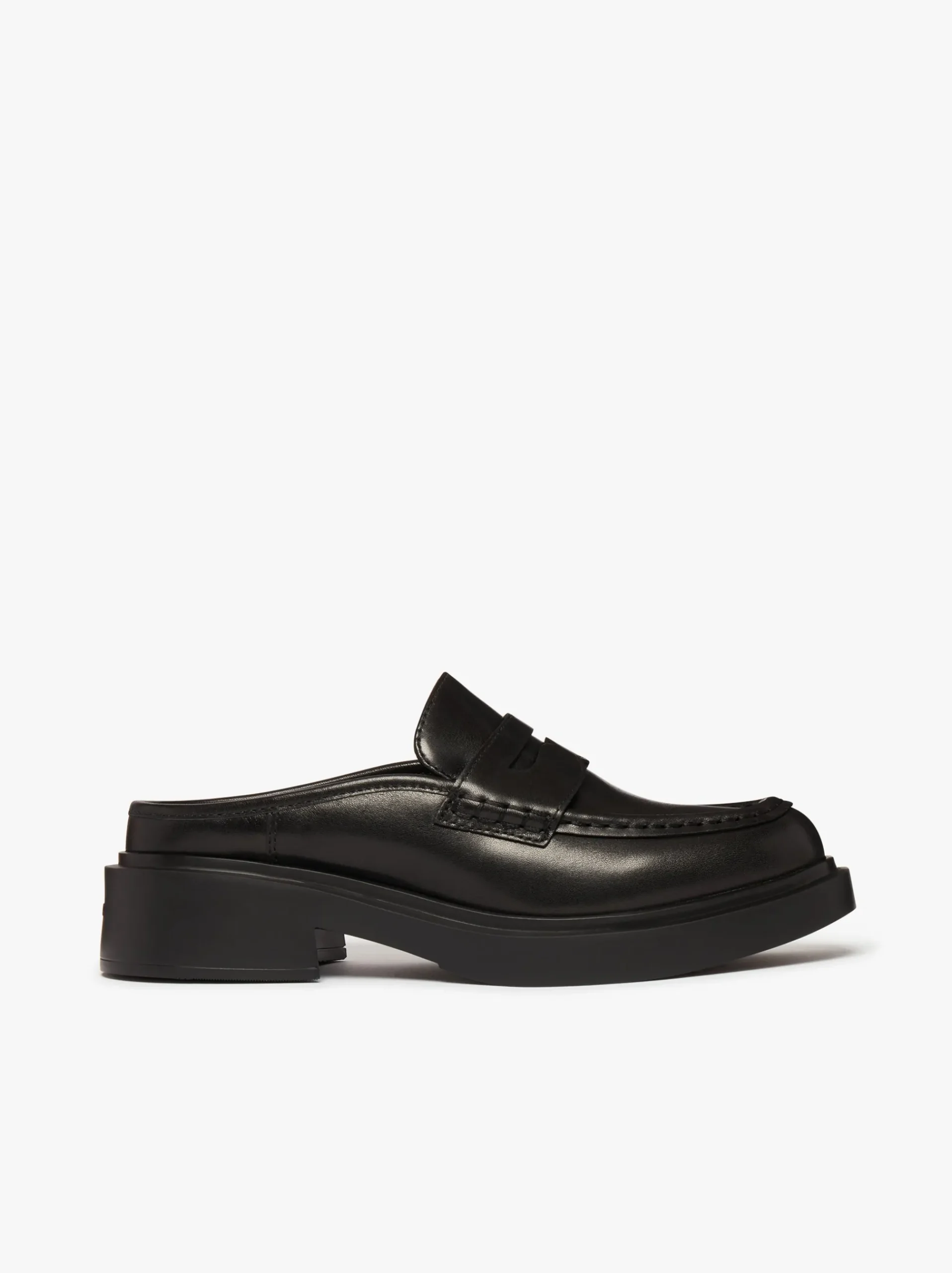 Best G.H.BASS Albany II Mule Penny Loafers Leather Black