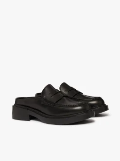 Best G.H.BASS Albany II Mule Penny Loafers Leather Black