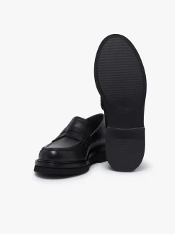 Clearance G.H.BASS Belmont Lug Penny Loafers Leather Black