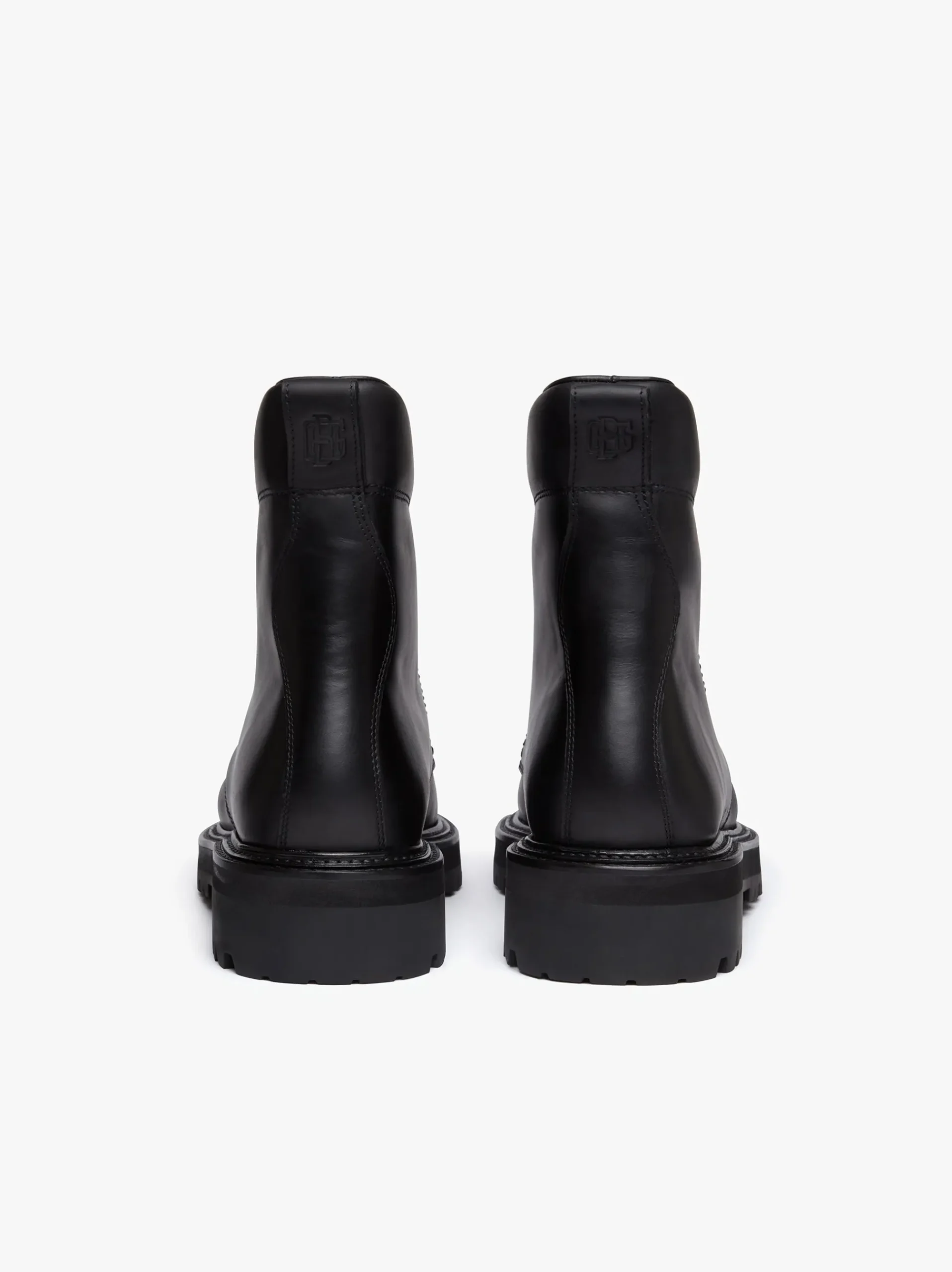 Clearance G.H.BASS Benson Combat Boots Leather Black