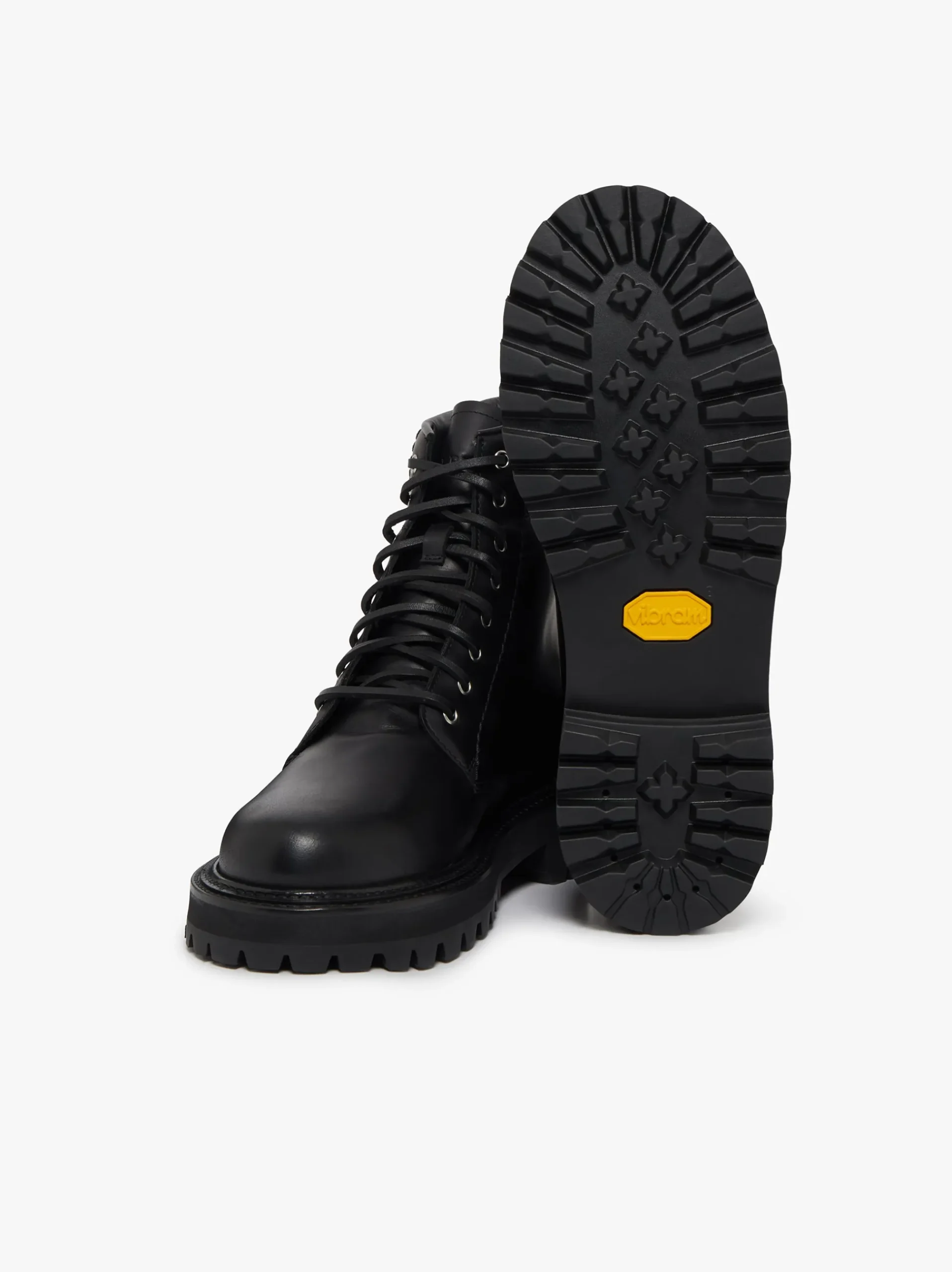 Clearance G.H.BASS Benson Combat Boots Leather Black