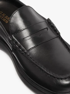 Best G.H.BASS Bosco Cupsole Penny Loafers leather Black