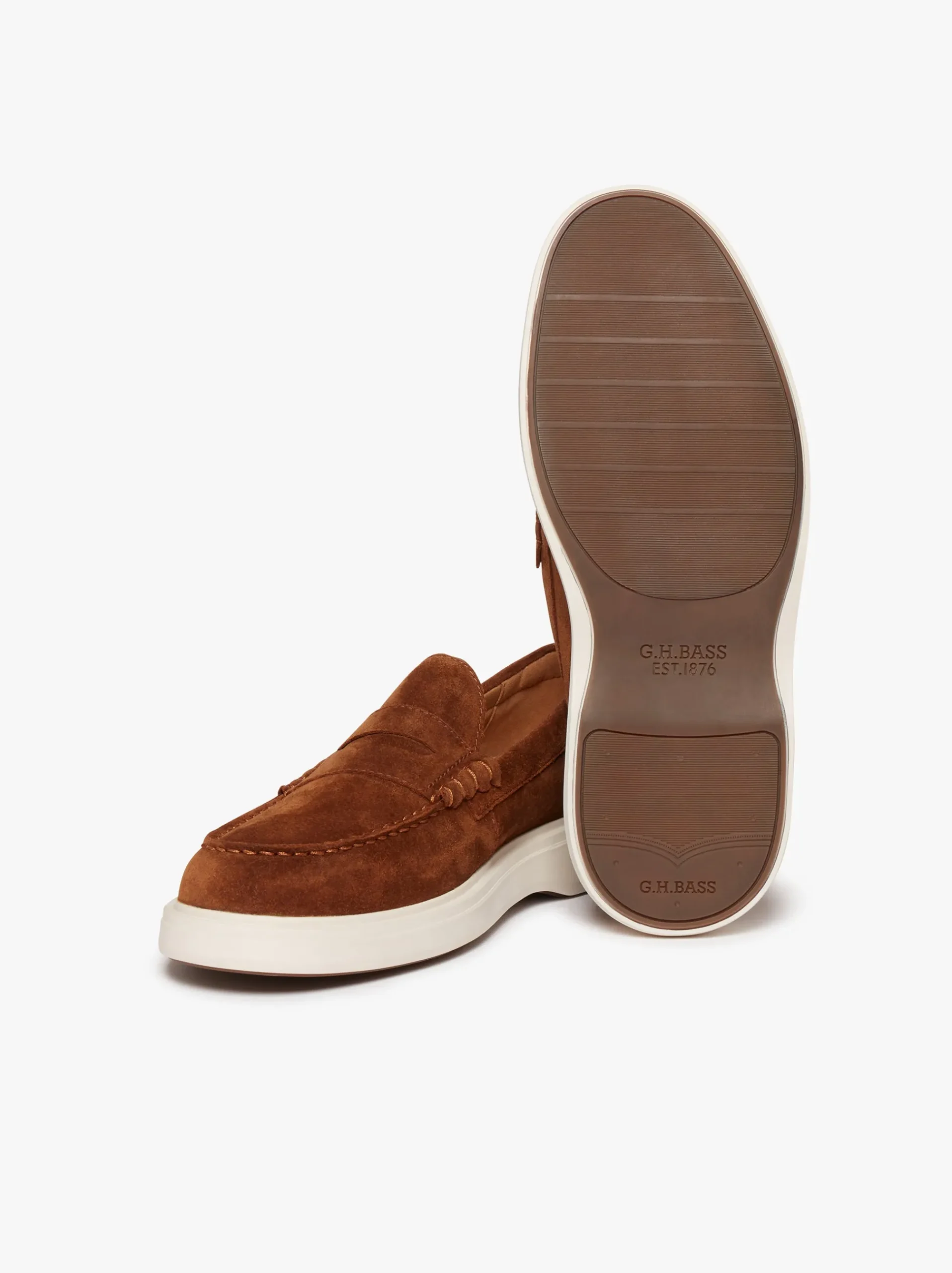 Outlet G.H.BASS Bosco Cupsole Penny Loafers Mid brown