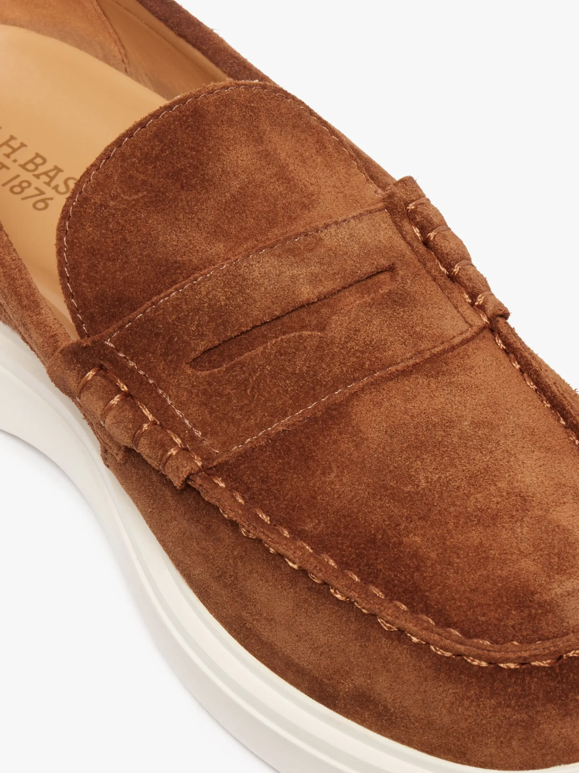 Outlet G.H.BASS Bosco Cupsole Penny Loafers Mid brown