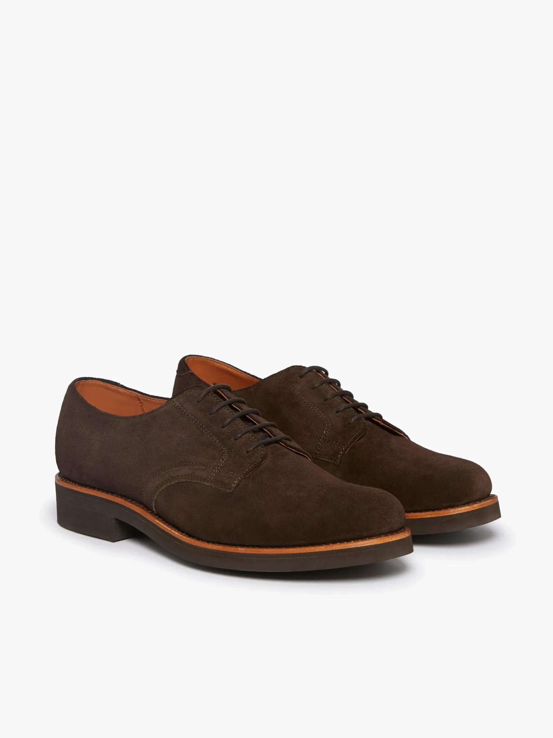 Best G.H.BASS Buck Derby Suede Dark Brown