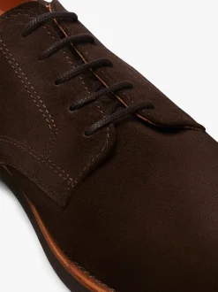 Best G.H.BASS Buck Derby Suede Dark Brown