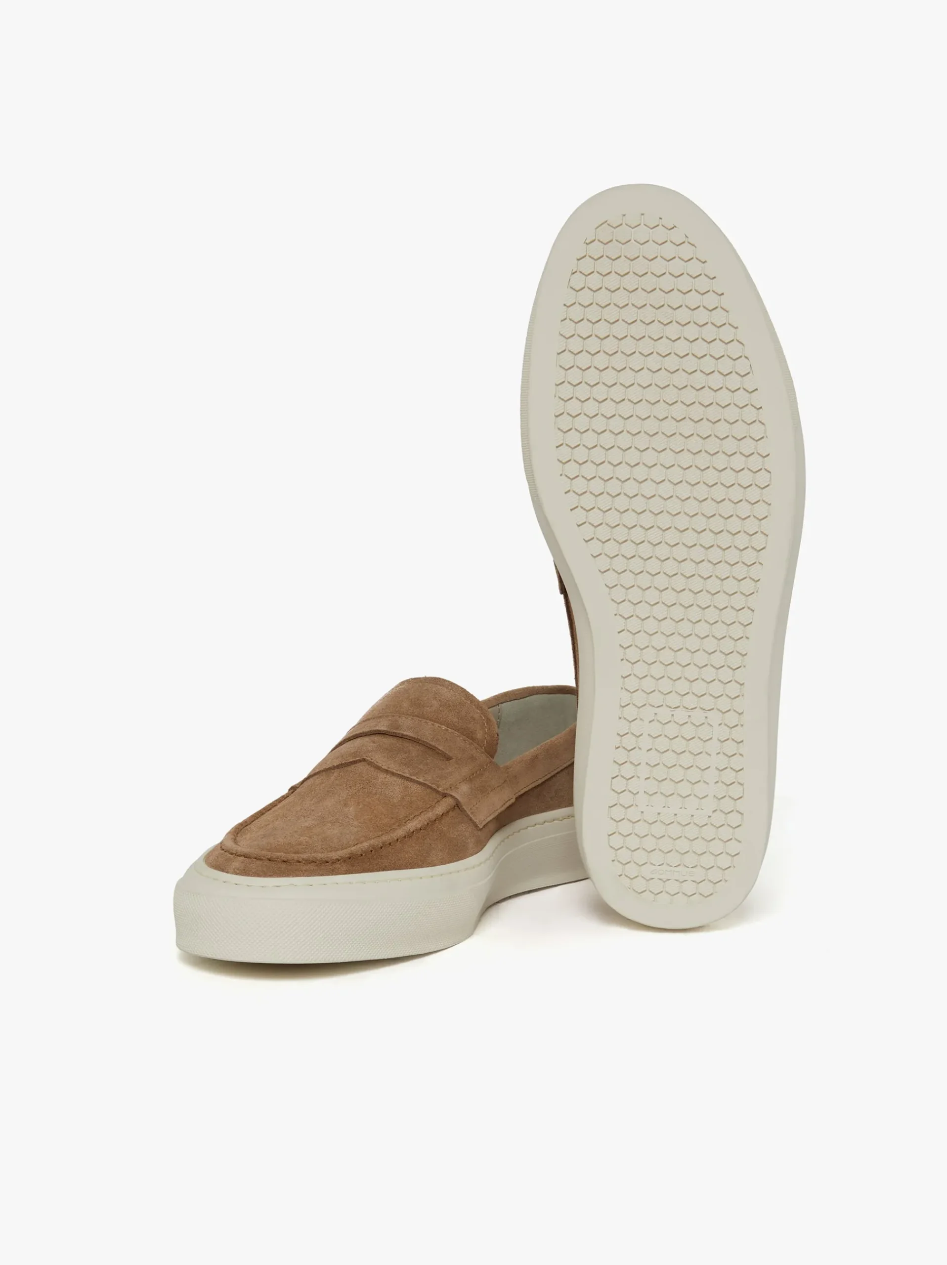 Sale G.H.BASS Buxton Penny Loafers Suede Tan