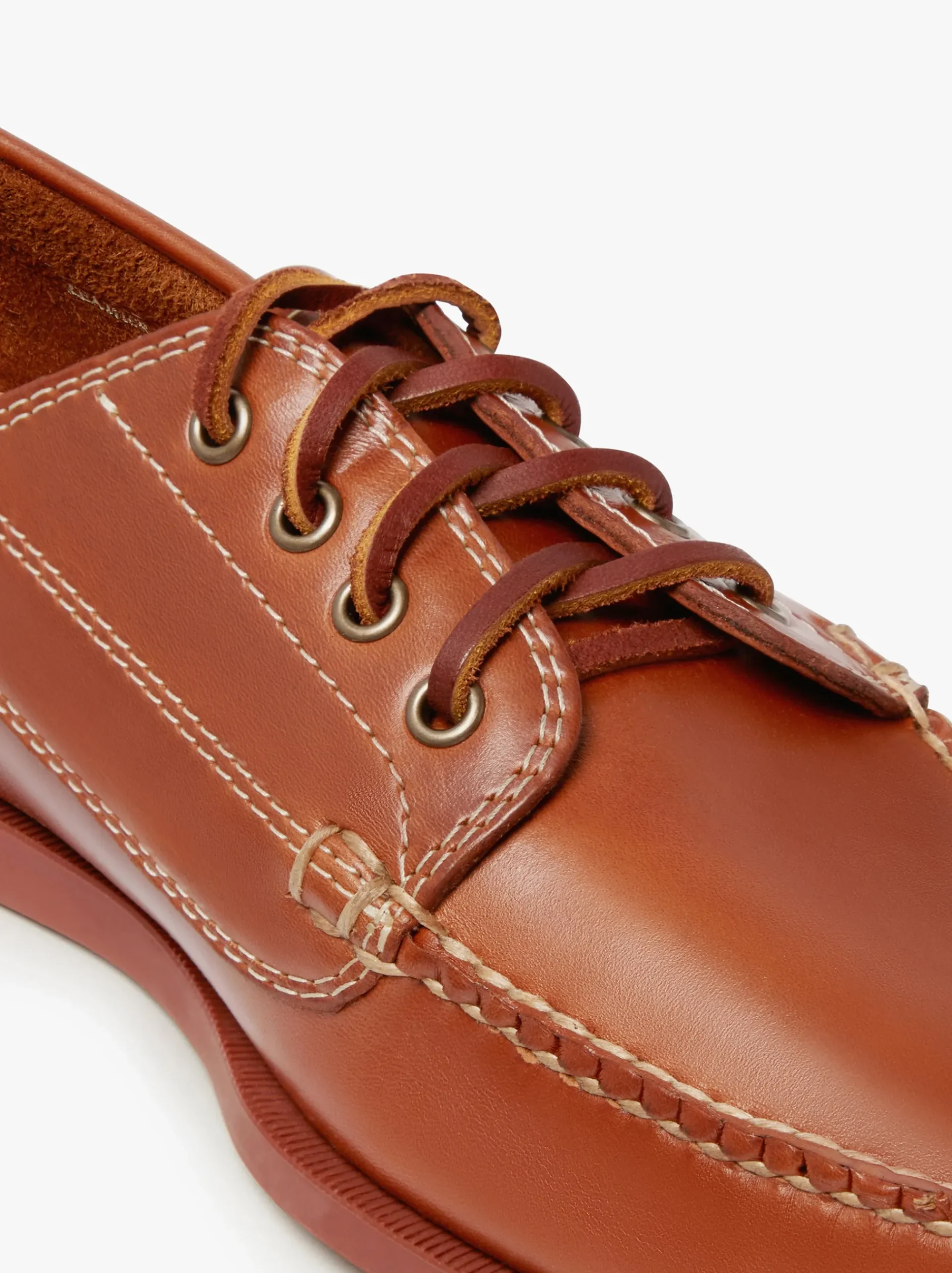 G.H.BASS Camp Moc Jackman Leather Brown