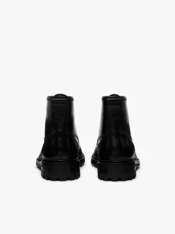 Outlet G.H.BASS Chase Moc Toe Boots Leather Black