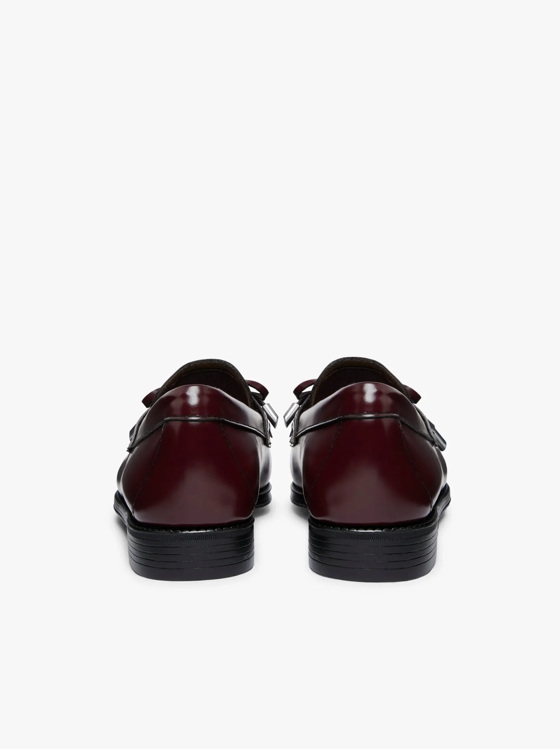 Hot G.H.BASS Easy Weejuns Esther Bow Loafers Leather Wine