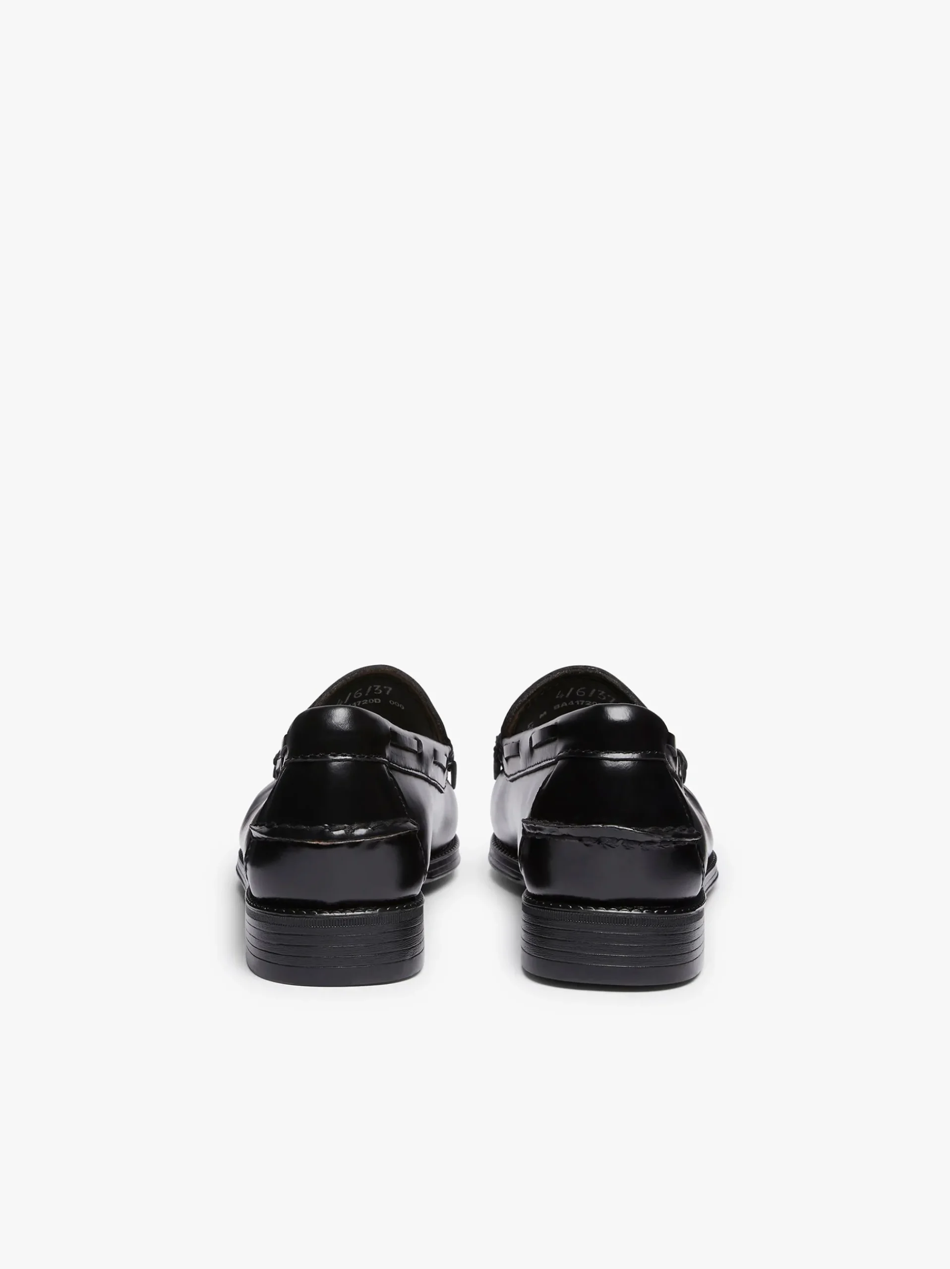 G.H.BASS Easy Weejuns Esther Kiltie Tassel Loafers Leather Black