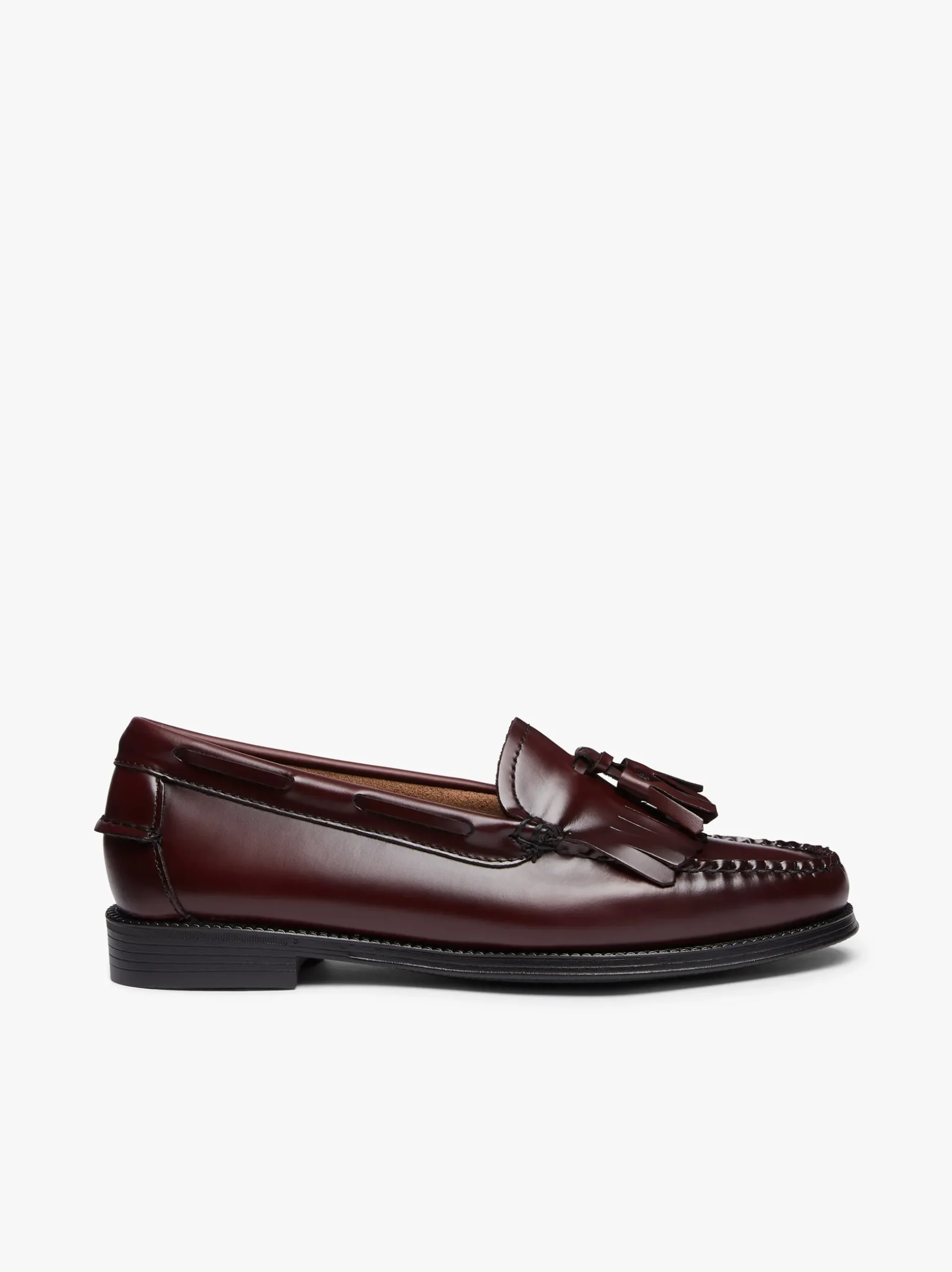 Clearance G.H.BASS Easy Weejuns Esther Kiltie Tassel Loafers Leather Wine