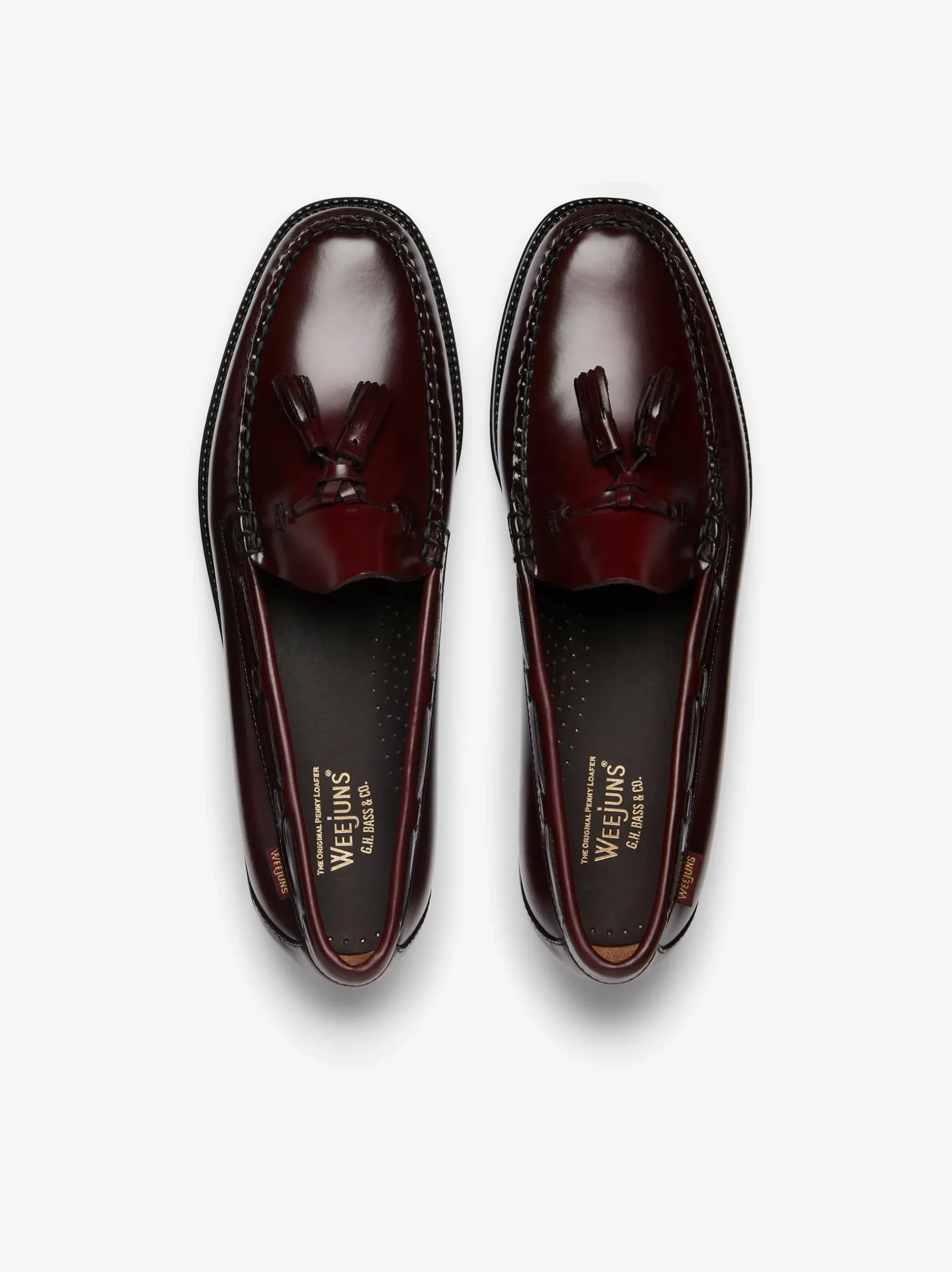 Discount G.H.BASS Easy Weejuns Larkin Tassel Loafers Leather Wine