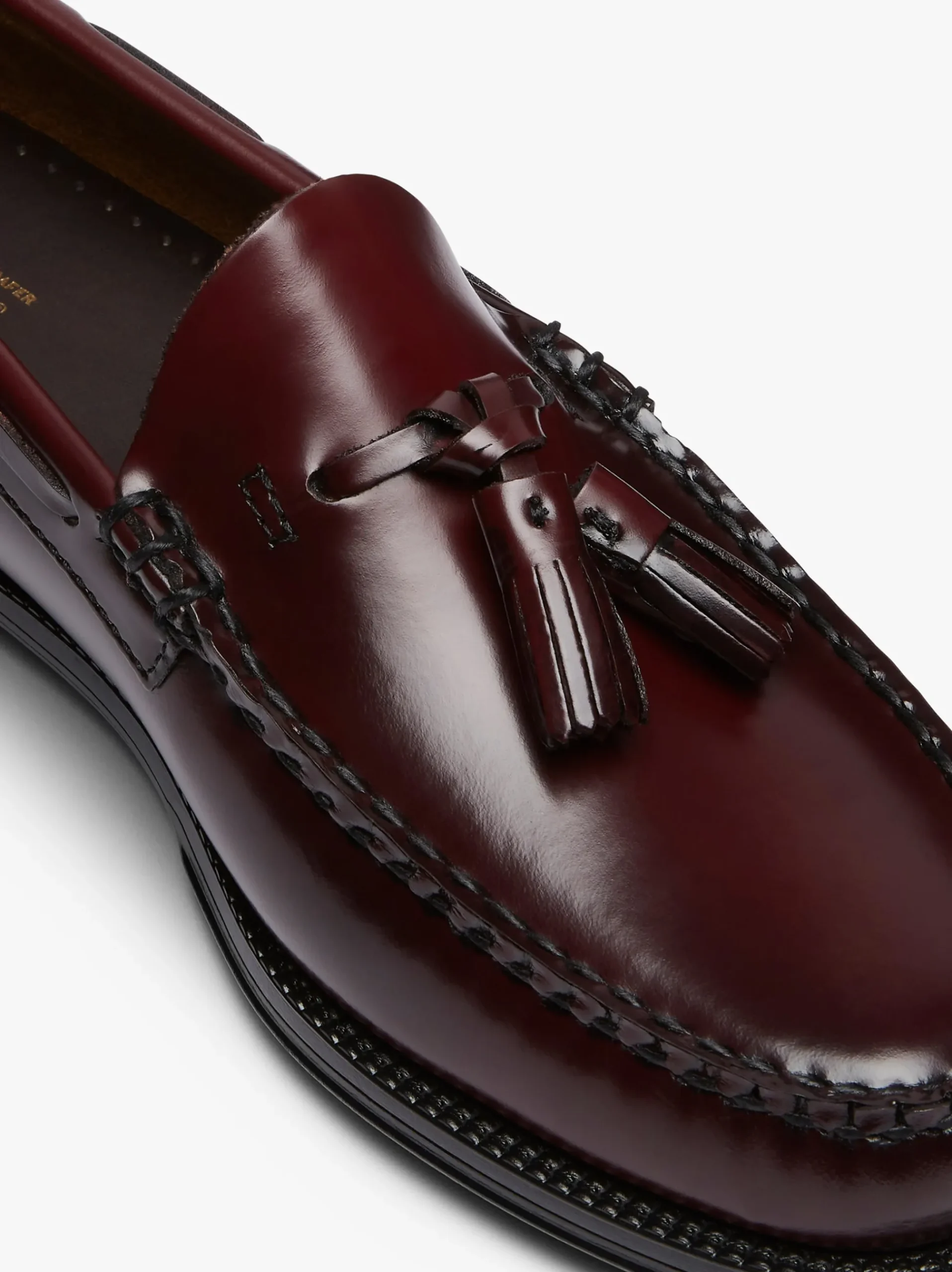 Discount G.H.BASS Easy Weejuns Larkin Tassel Loafers Leather Wine