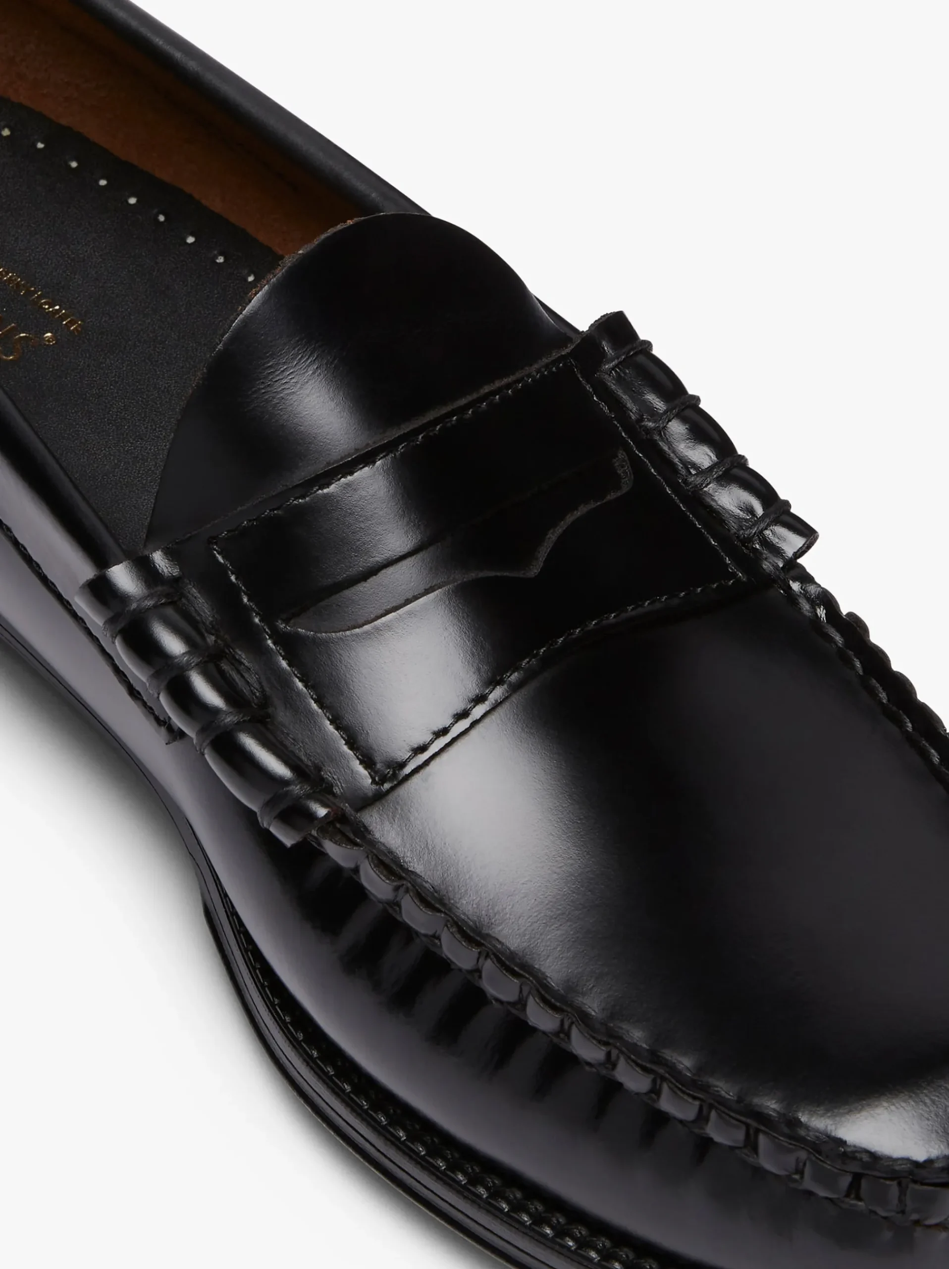 Discount G.H.BASS Easy Weejuns Larson Penny Loafers Leather Black