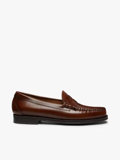 Outlet G.H.BASS Easy Weejuns Larson Penny Loafers Leather Brown