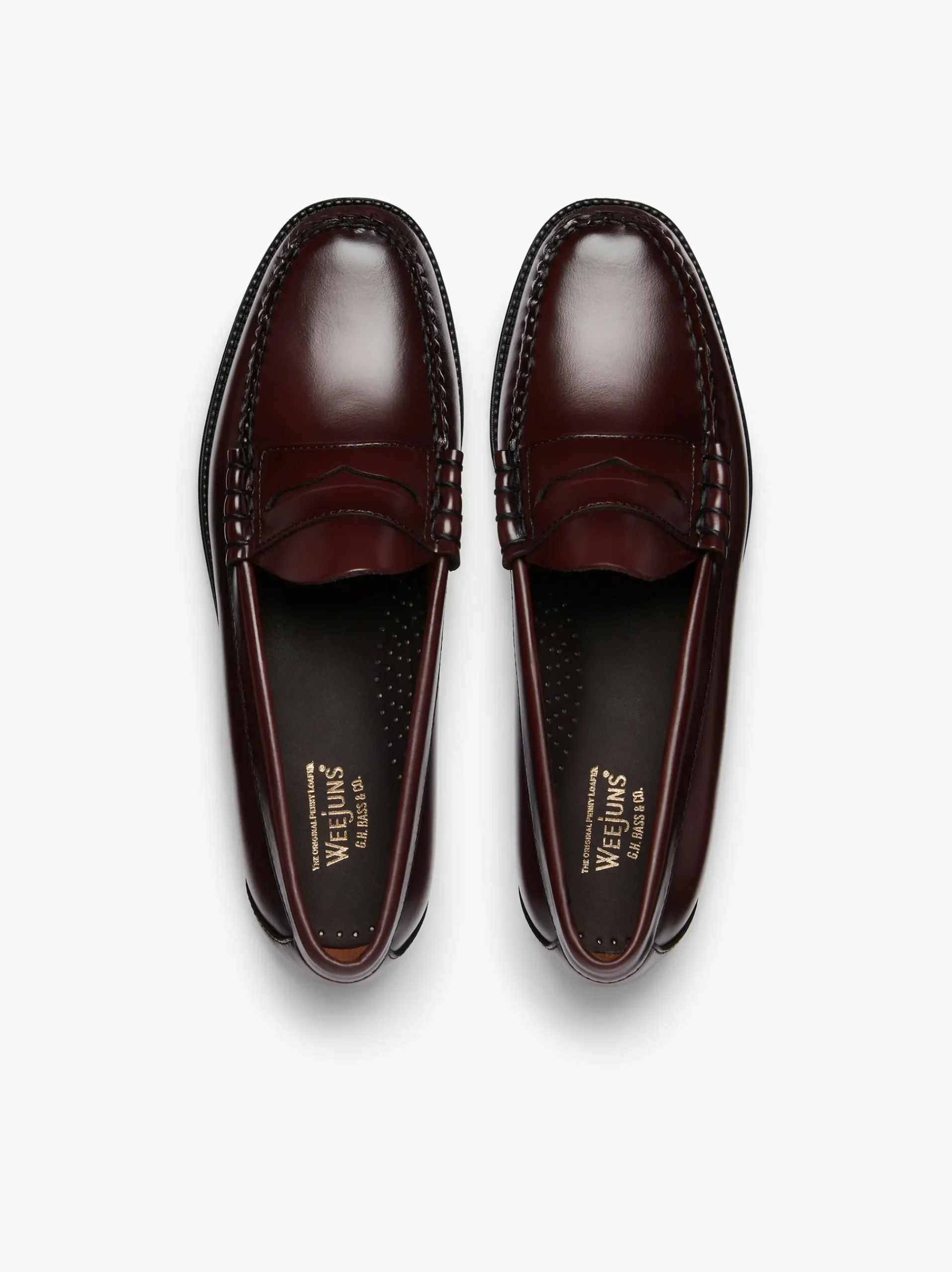 Online G.H.BASS Easy Weejuns Larson Penny Loafers Leather Wine