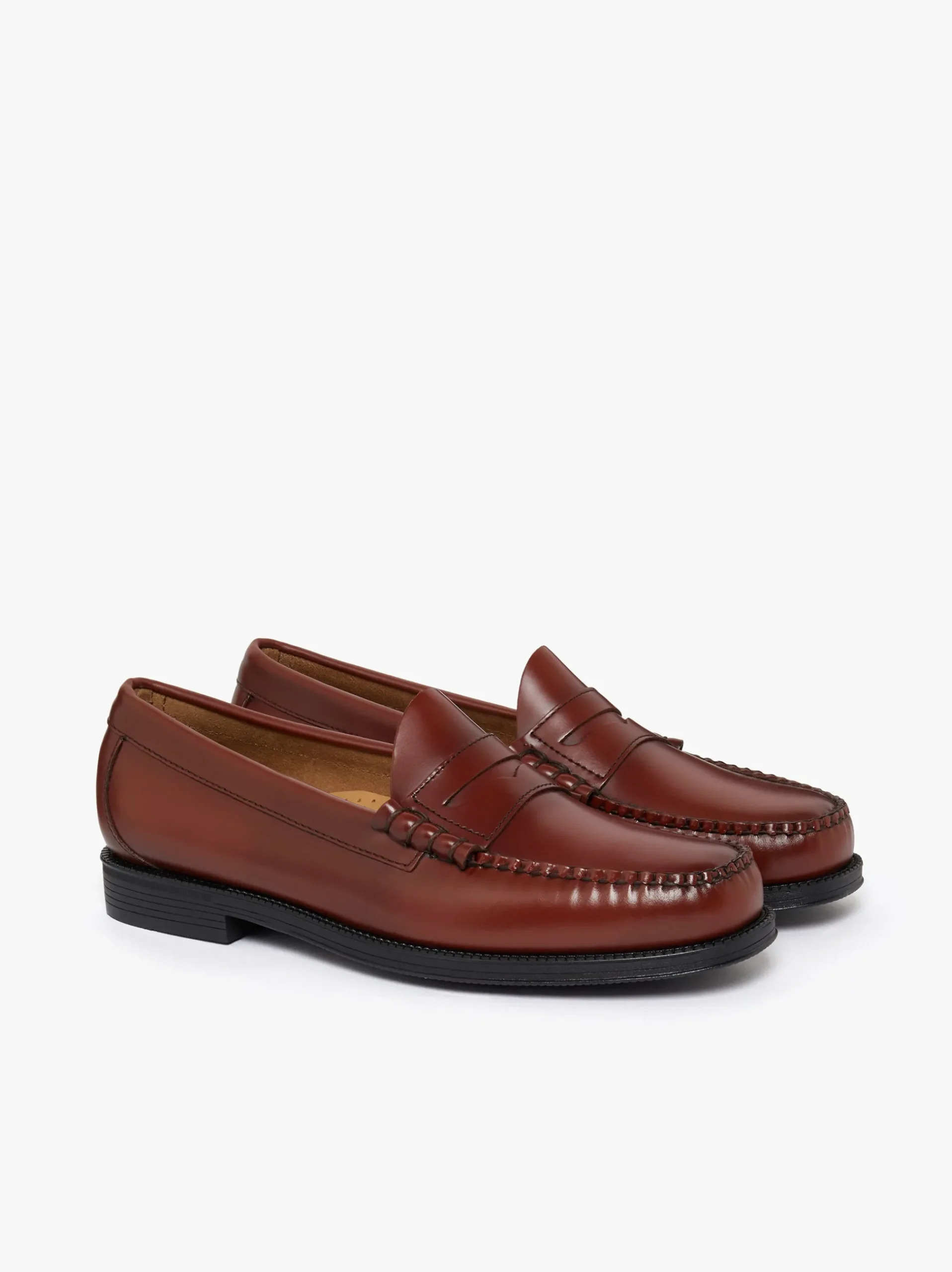 Sale G.H.BASS Easy Weejuns Larson Penny Loafers Leather Smoke Paprika