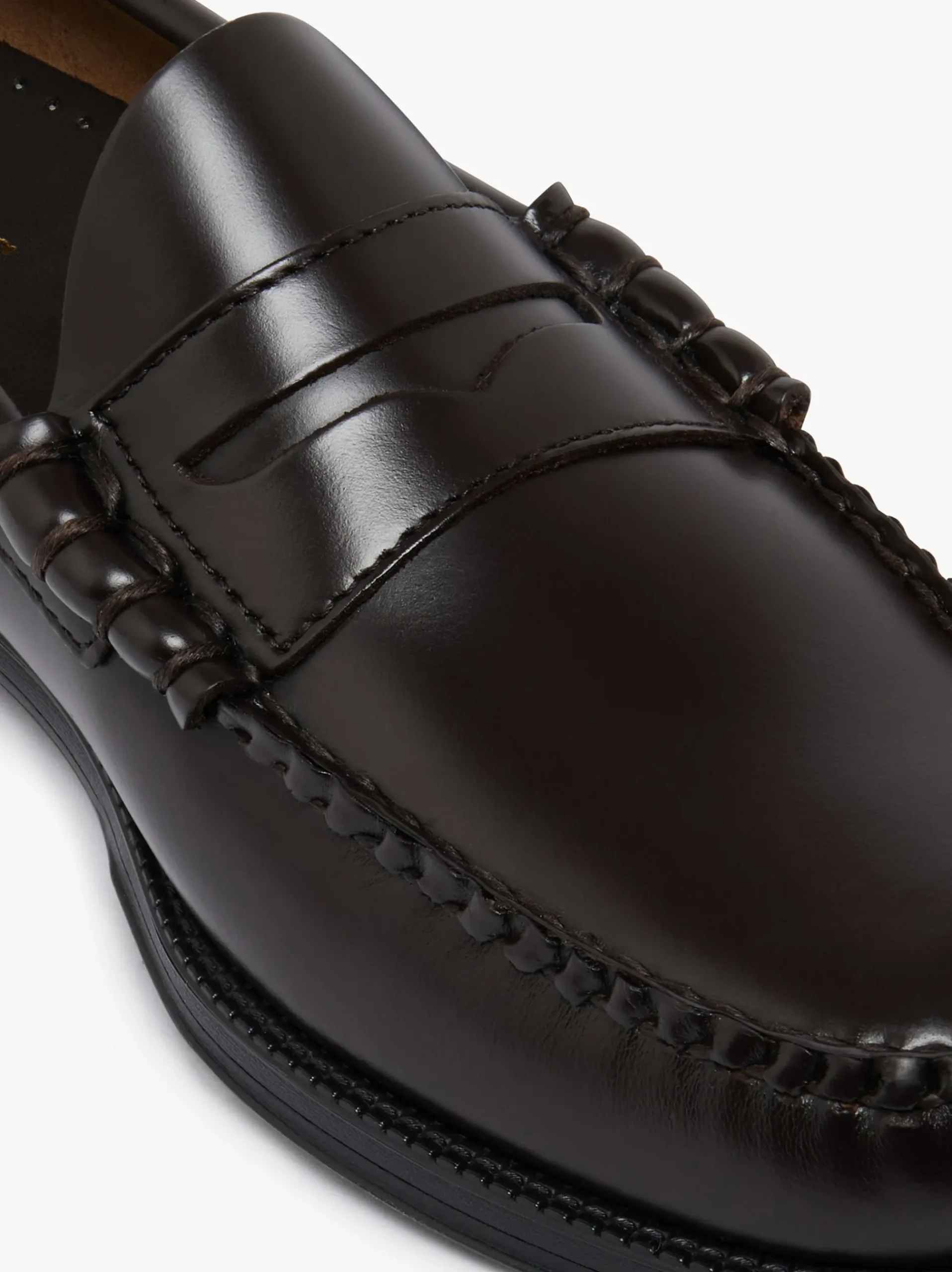 Online G.H.BASS Easy Weejuns Larson Penny Loafers Chocolate Leather