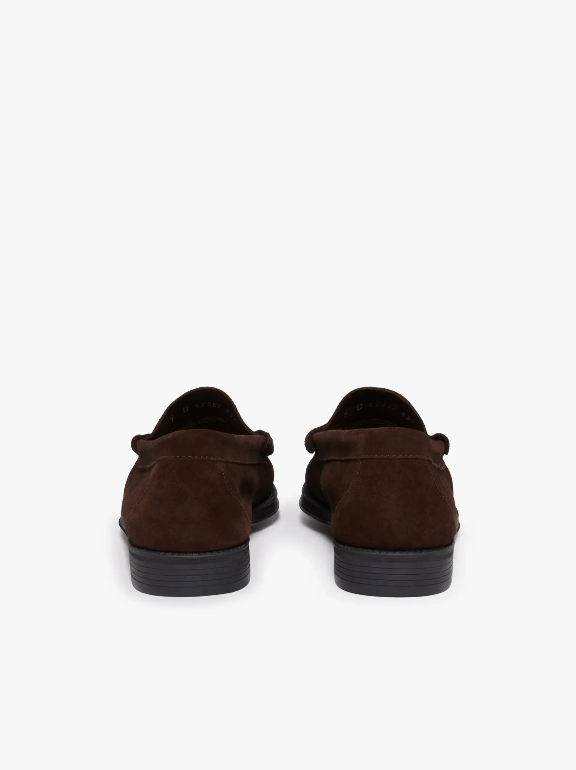 Outlet G.H.BASS Easy Weejuns Larson Penny Loafers suede Chocolate