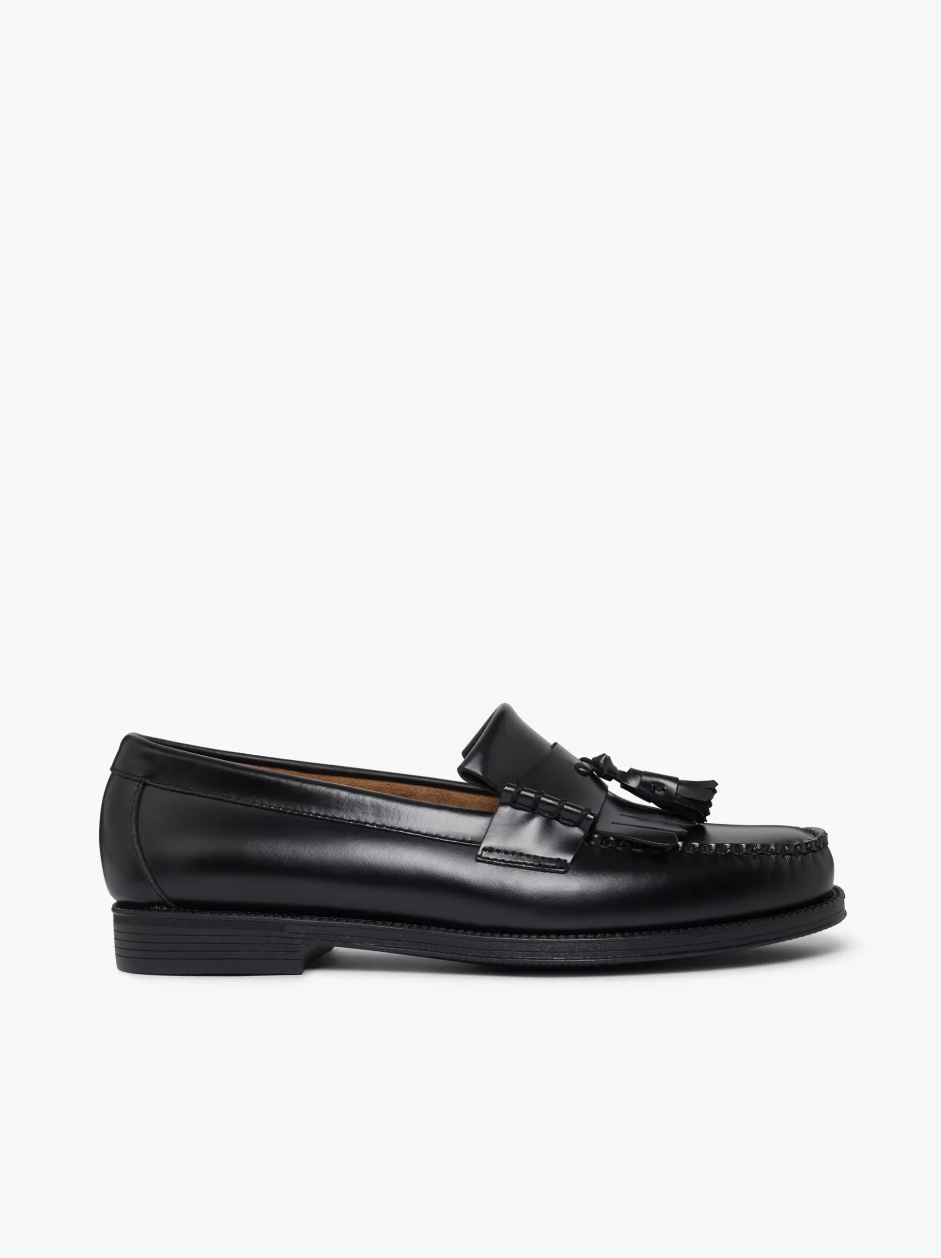 Discount G.H.BASS Easy Weejuns Layton II Kiltie Loafers Leather Black