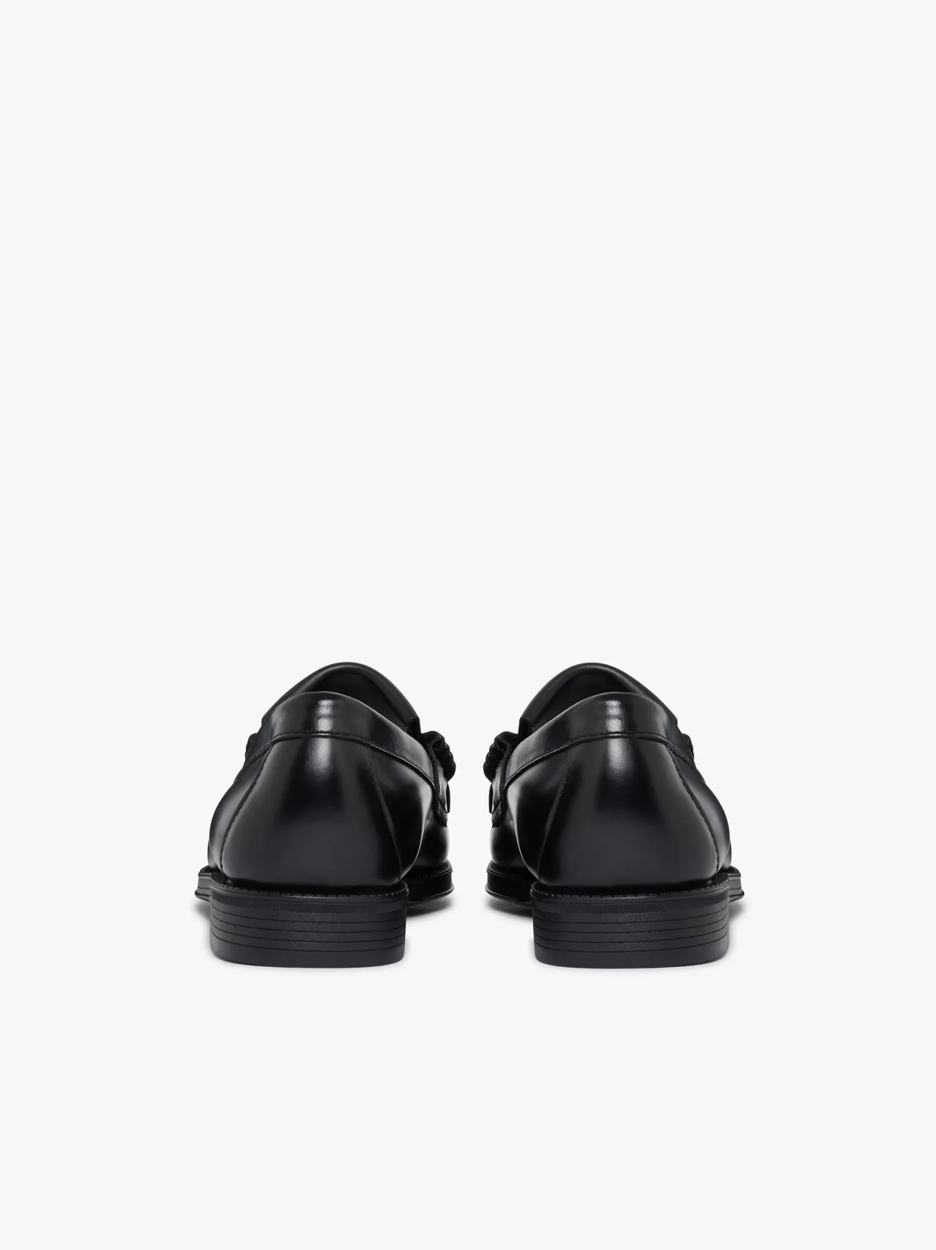 Discount G.H.BASS Easy Weejuns Layton II Kiltie Loafers Leather Black