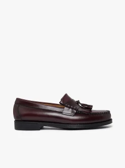 Sale G.H.BASS Easy Weejuns Layton II Kiltie Loafers Leather Wine