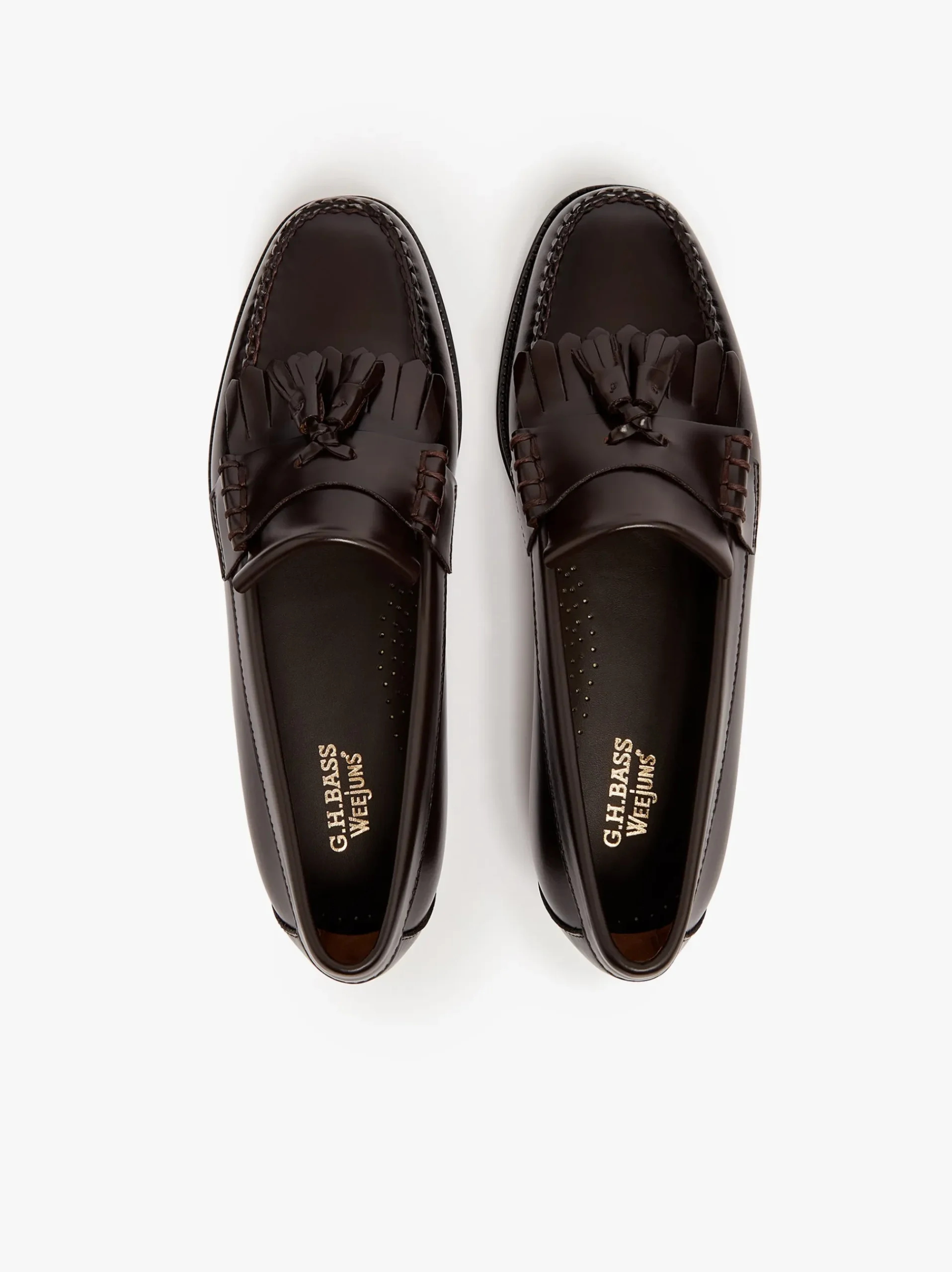 Online G.H.BASS Easy Weejuns Layton Kiltie Loafers Chocolate