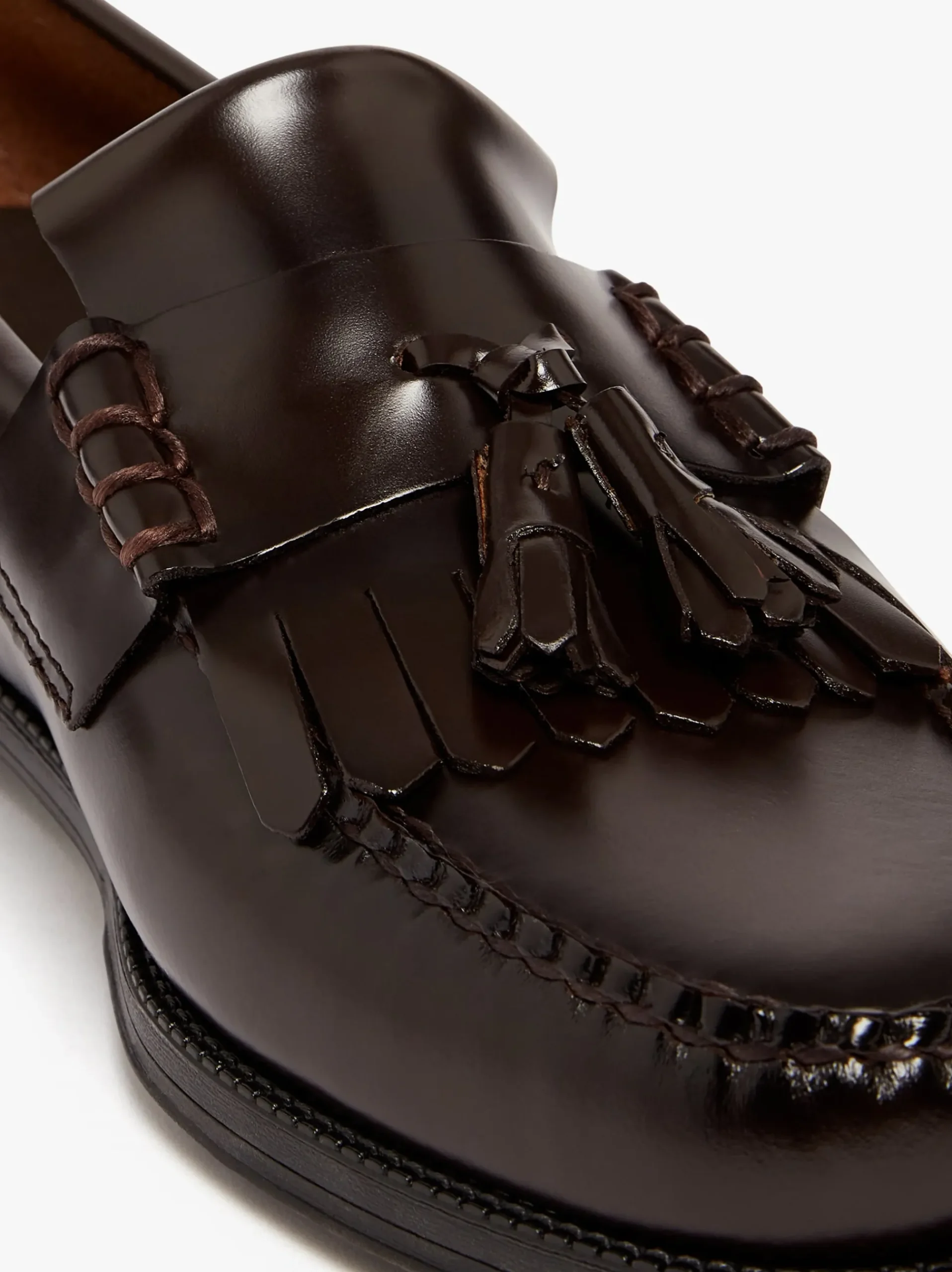 Online G.H.BASS Easy Weejuns Layton Kiltie Loafers Chocolate