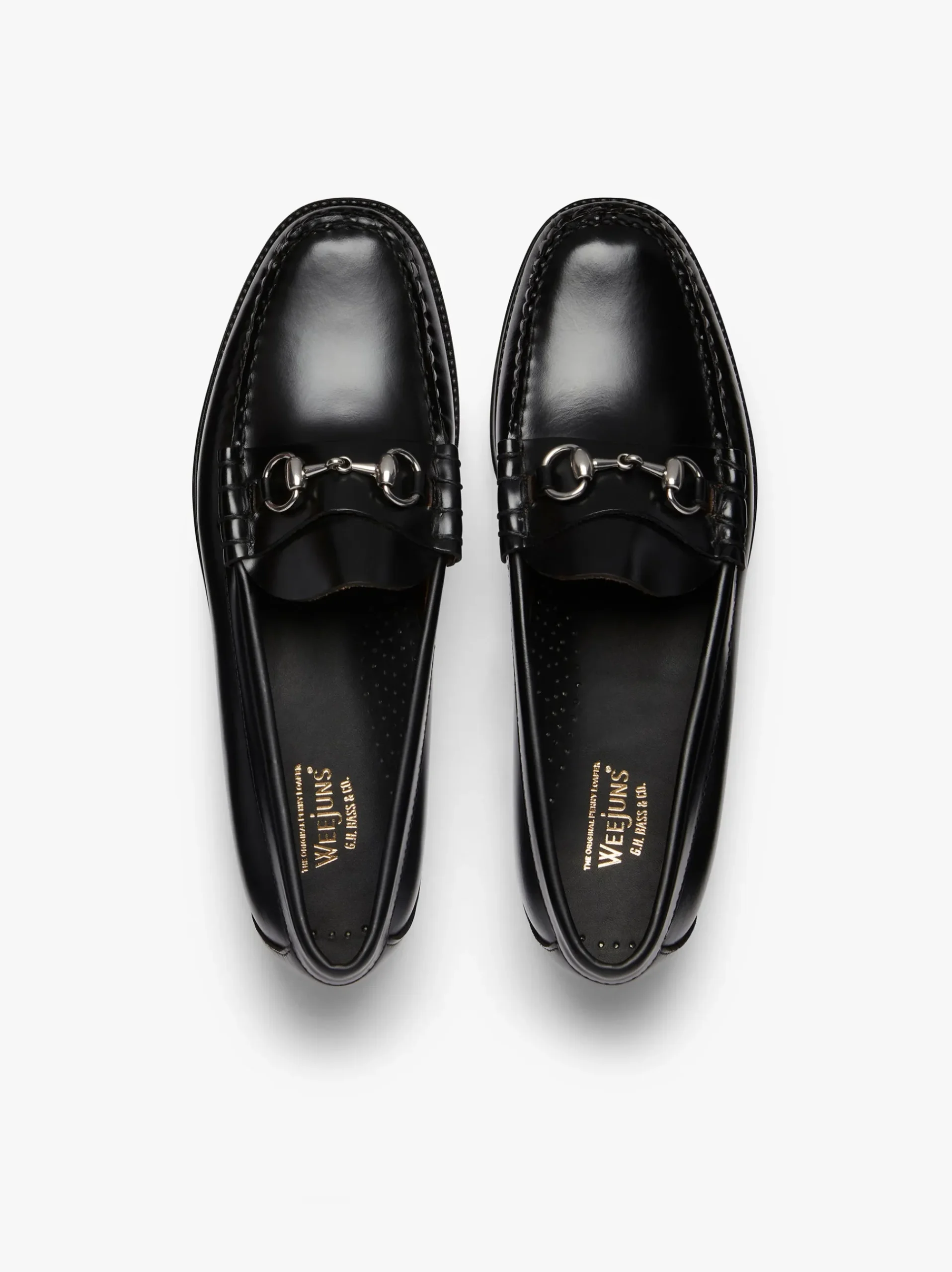 Outlet G.H.BASS Easy Weejuns Lincoln Penny Loafers Leather Black