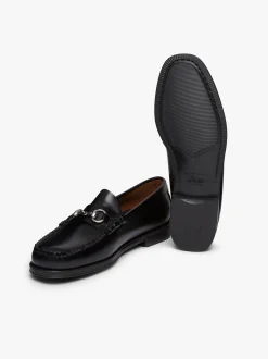 Outlet G.H.BASS Easy Weejuns Lincoln Penny Loafers Leather Black