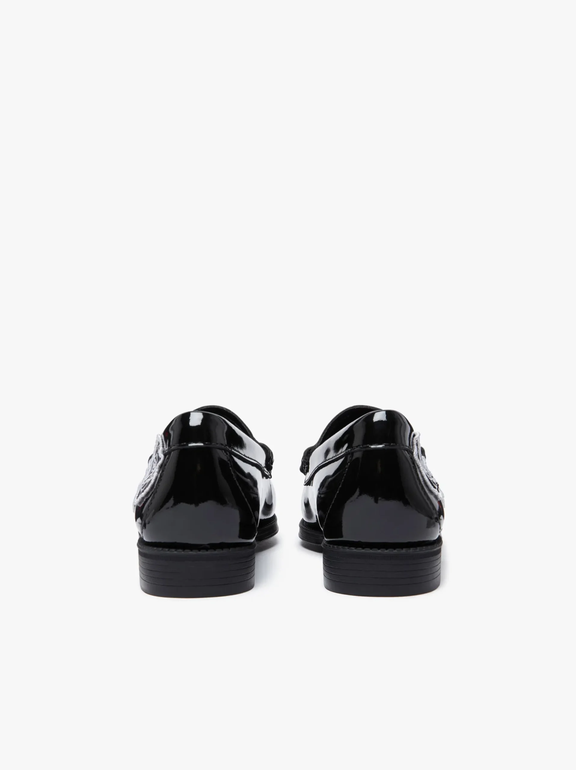Discount G.H.BASS Easy Weejuns Penny Flora Loafers Patent Leather Black