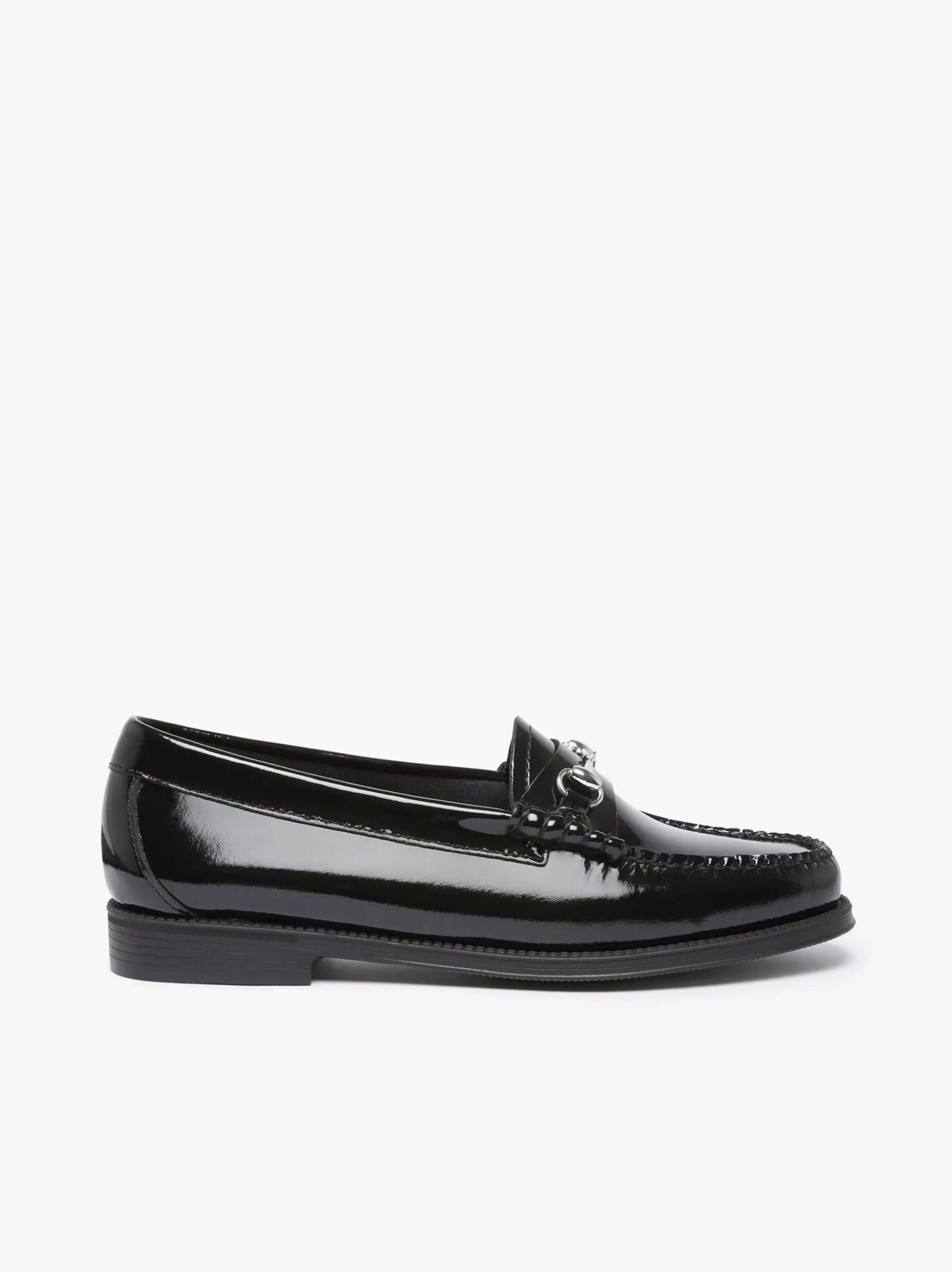 Hot G.H.BASS Easy Weejuns Penny Lianna Horsebit Loafers Black Patent Leather
