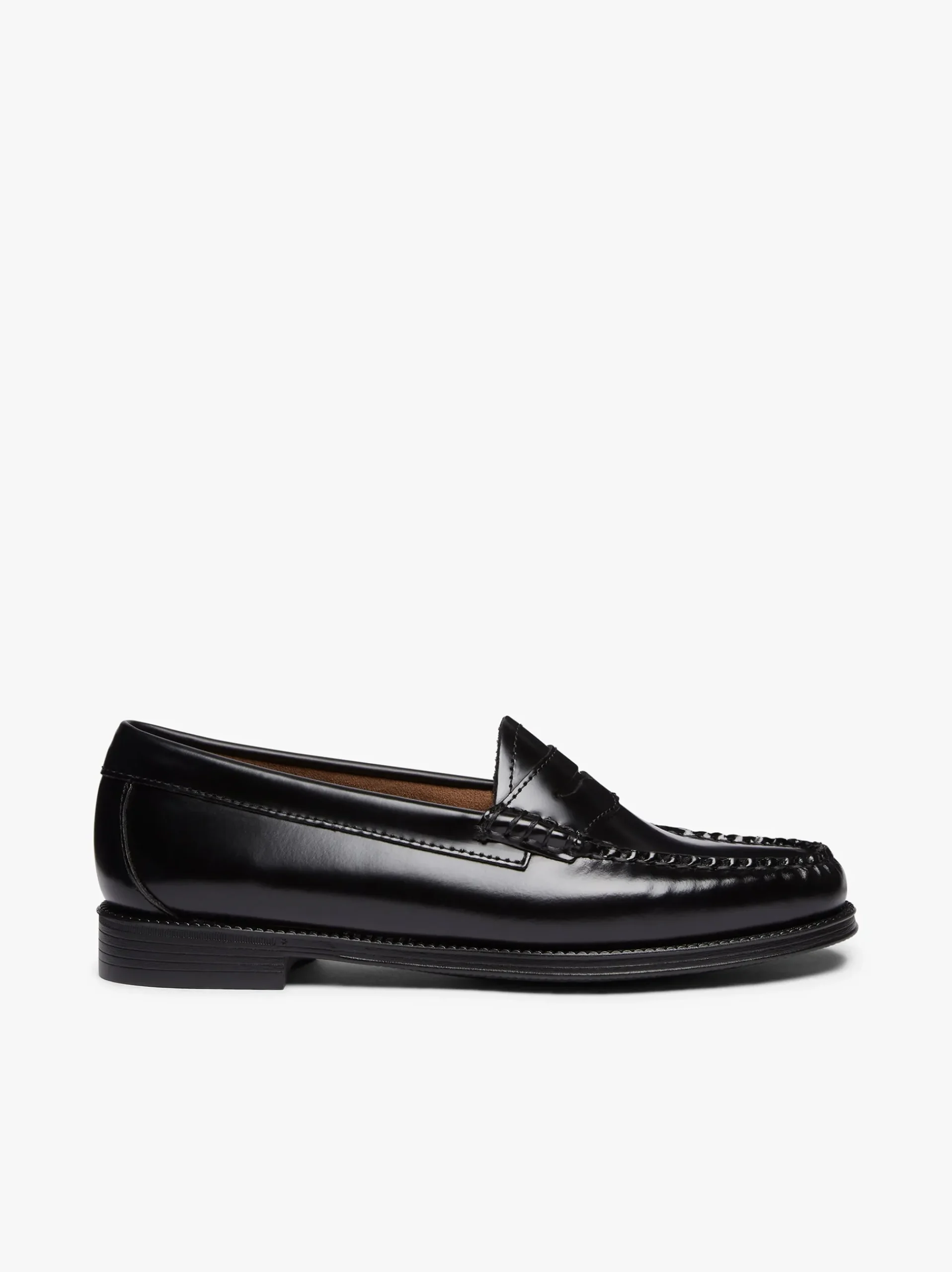 New G.H.BASS Easy Weejuns Penny Loafers Leather Black