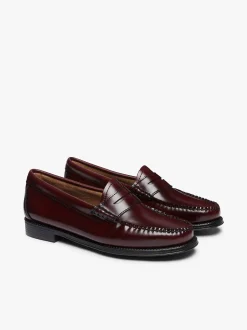 Outlet G.H.BASS Easy Weejuns Penny Loafers Leather Wine
