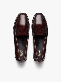 Outlet G.H.BASS Easy Weejuns Penny Loafers Leather Wine