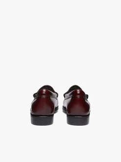 Outlet G.H.BASS Easy Weejuns Penny Loafers Leather Wine