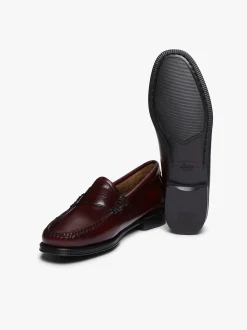 Outlet G.H.BASS Easy Weejuns Penny Loafers Leather Wine
