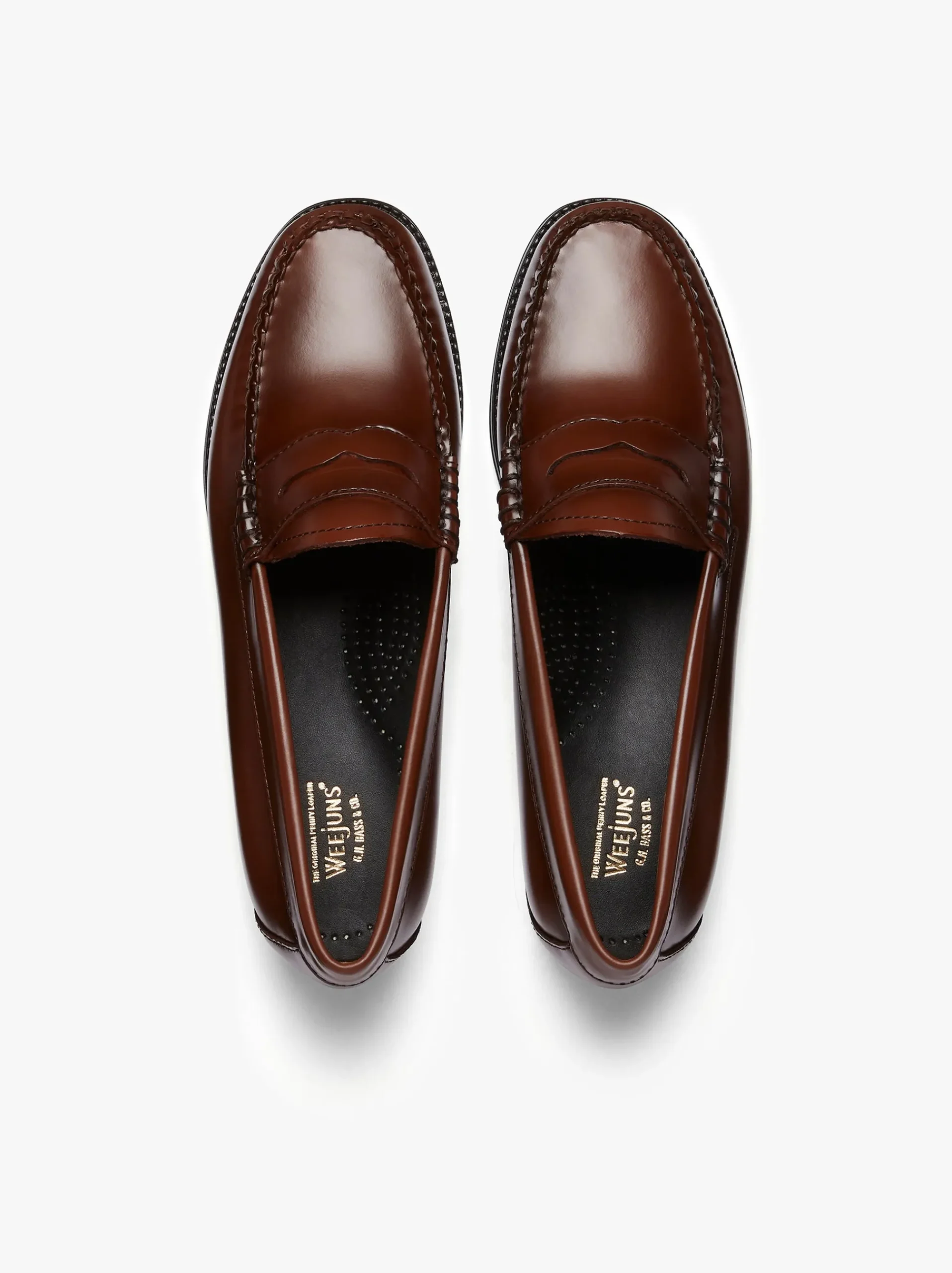 Sale G.H.BASS Easy Weejuns Penny Loafers Leather Cognac