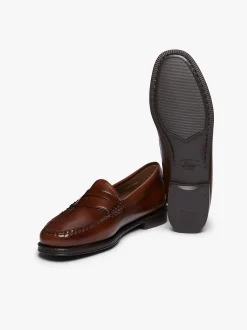 Sale G.H.BASS Easy Weejuns Penny Loafers Leather Cognac