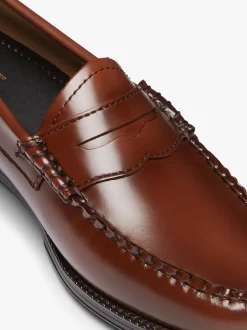Sale G.H.BASS Easy Weejuns Penny Loafers Leather Cognac