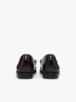 Hot G.H.BASS Easy Weejuns Penny Loafers Leather chocolate