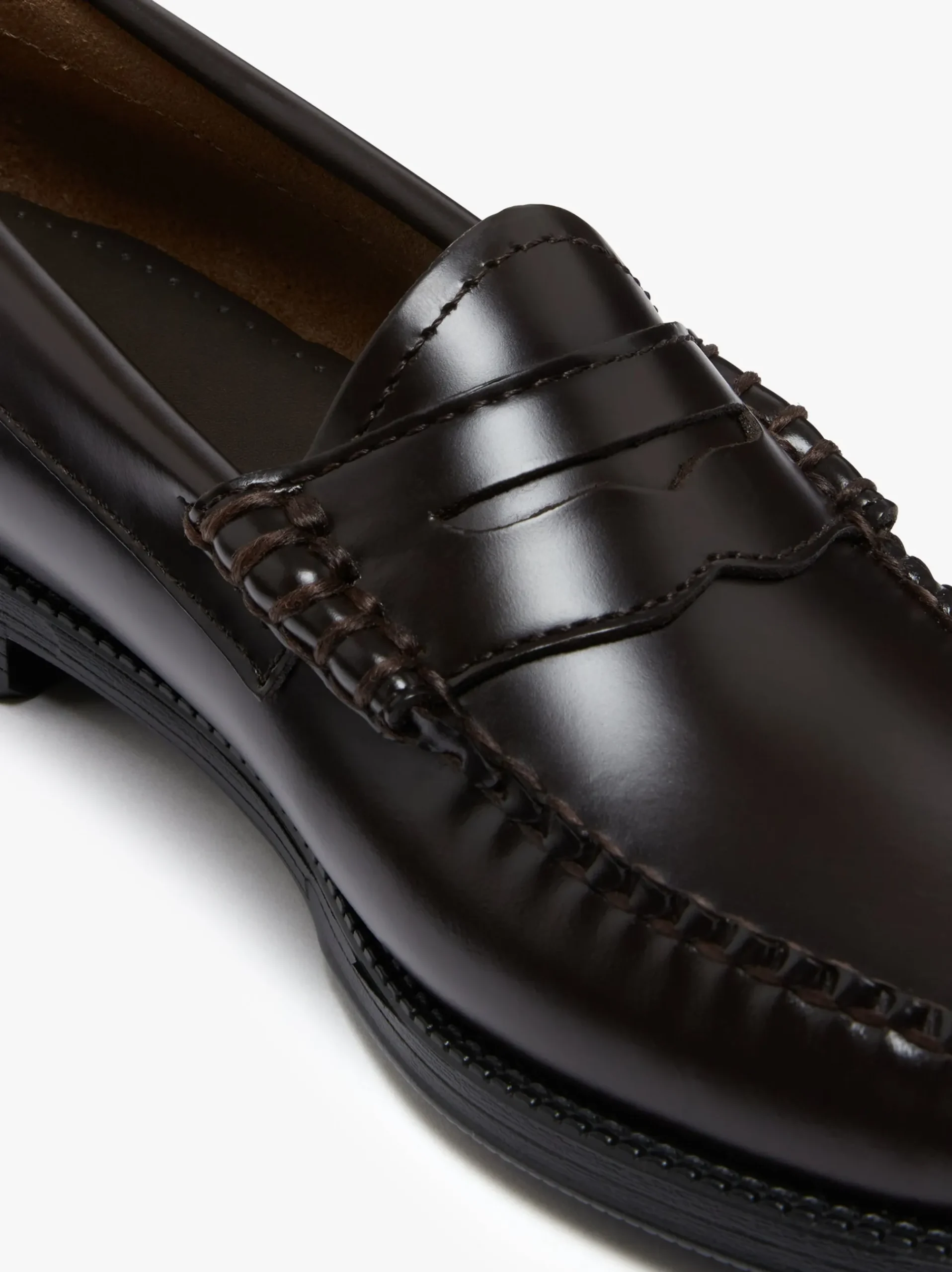 Hot G.H.BASS Easy Weejuns Penny Loafers Leather chocolate