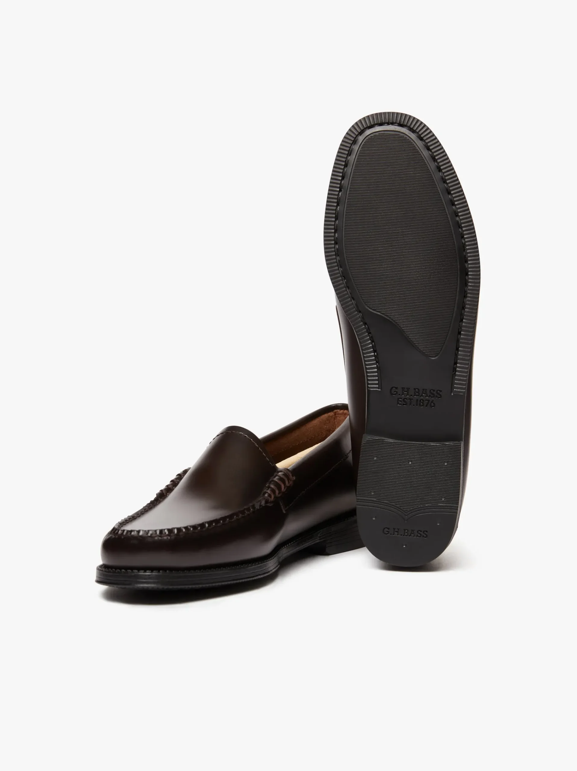 Online G.H.BASS Easy Weejuns Venetian Loafers Leather Chocolate