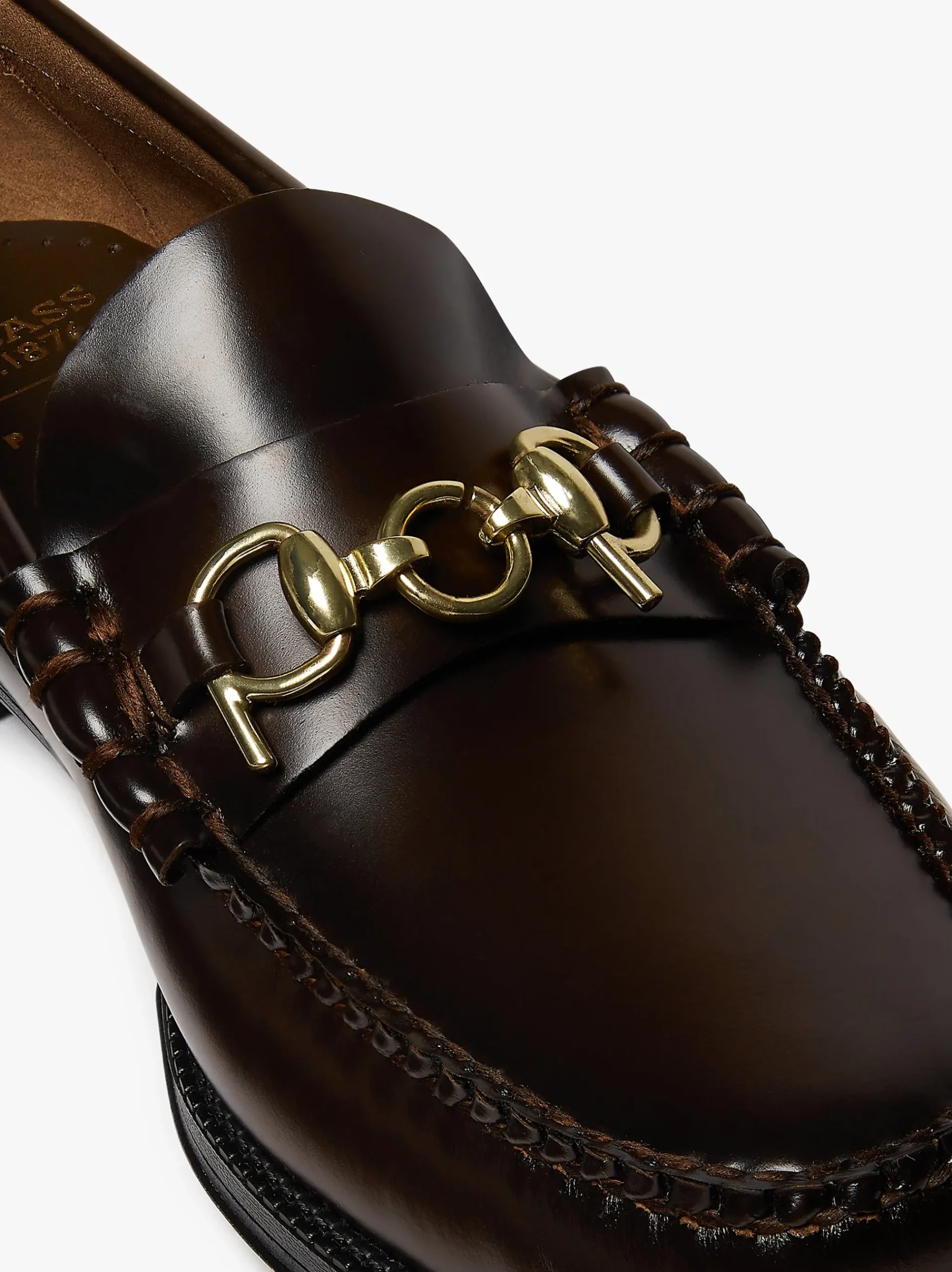 G.H.BASS & Pop Easy Weejuns Lincoln Loafers Leather Chocolate