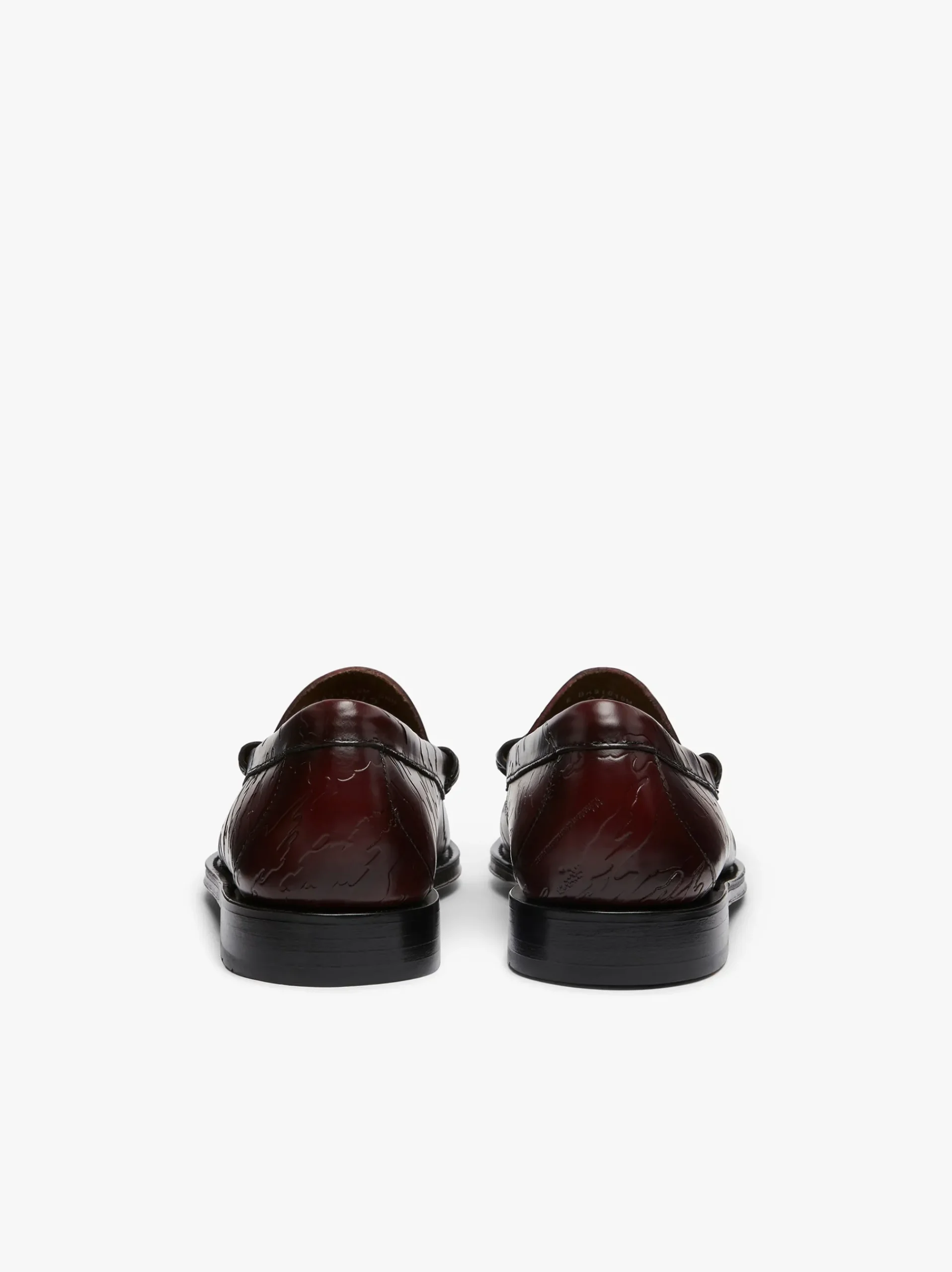 Best G.H.BASS x Maharishi Larson Penny Loafers Embossed Leather Wine
