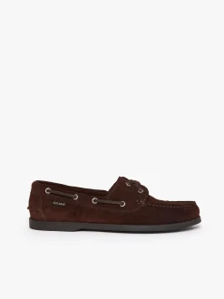Discount G.H.BASS Jetty II 2 Eye Boat Shoes Suede Chocolate