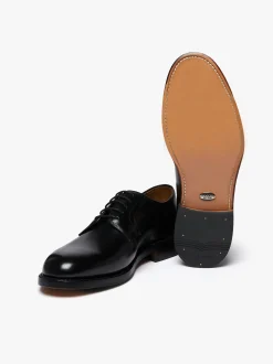 Discount G.H.BASS Monogram Derby Leather Black