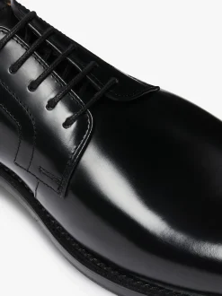 Discount G.H.BASS Monogram Derby Leather Black